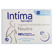 Intima Lingettes Individuelles Intimes Neutre, 12x
