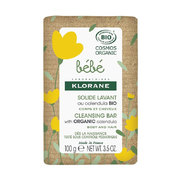 Klorane Bébé Solide Lavant au Calendula BIO Corps et Cheveux, 100 g