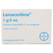 Laroscorbine 1 g/5 ml, 6 ampoules de solution injectable iv