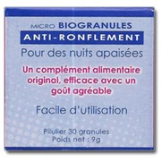 Le negri biogranules nuizz ronflement, 1 pulilier de 30 granules