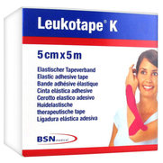 Leukotape k bande adhesive 5m x 5cm bleu