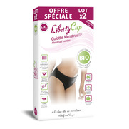 Liberty Cup Culotte Menstruelle Noir Lot de 2, Taille L/XL