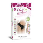 Liberty Cup Culotte Menstruelle Noir Lot de 2, Taille XS