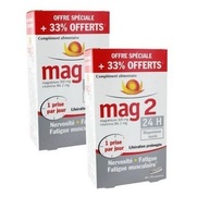Mag 2 24h magnésium vitamine B6 300 mg, boîte 60x2