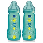 MAM Biberon Africa Bleu Système Anti-Colique Tétine Débit 2 260 Ml