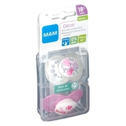 Mam sucette anatomique silicone tendance +18 mois, x 2