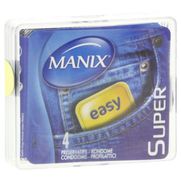 Manix super preservatif   4 bte plexiglas