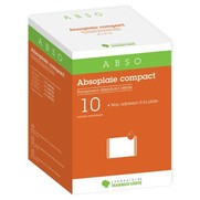 Marque Verte Absoplaie Compact Pansements Absorbants Non Adhérents Stériles 10 x 20 cm, 10 Sachets Individuels