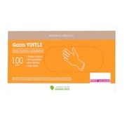 Marque verte Gants Examen vinyle non poudré ambidextre Large, x 100