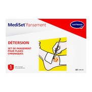 Mediset Pansement Détersion Set de Pansements pour Plaies Chroniques, 5 Soins