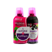 Milical draineurs drainaligne cassis lot de 2 x 500 ml