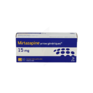 Mirtazapine arrow generiques 15 mg, 30 comprimés pelliculés