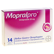 Mopralpro 20 mg, 14 comprimés gastro-résistants