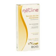 Netline netline- bandes de cires dépilatoires visage hypoallergéniques - 20 bandes