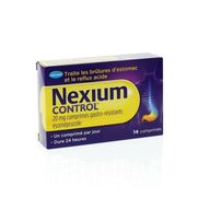 Nexium control 20 mg, 14 comprimés gastrorésistants