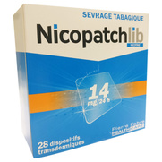 Nicopatchlib 14 mg / 24H, 28 patchs
