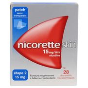 Nicoretteskin 15 mg/16 heures, 28 dispositifs transdermiques
