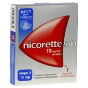 Nicoretteskin 15 mg/16 heures, 7 dispositifs transdermiques