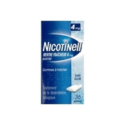 Nicotinell menthe fraicheur 4 mg sans sucre, 36 gommes à mâcher