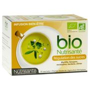 Nutrisanté infusion bio cholestérol régulation des sucres, 20 sachets