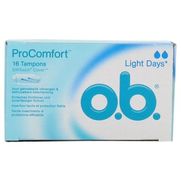 Ob pro comfort tampon periodique light days 16
