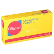 Oligosol manganese cobalt solution buvable, 28 ampoules