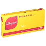 Oligosol manganese solution buvable, 14 ampoules