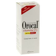 Orocal vitamine d3 500 mg/400 ui, 180 comprimés à sucer