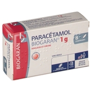 Paracetamol biogaran 1 g, 8 comprimés