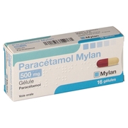 Paracetamol mylan 500 mg, 16 gélules
