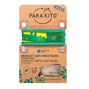 Parakito bracelet Anti-moustiques Vert croco et 2 recharges