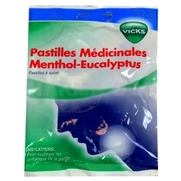 Pastilles medicinales vicks menthol eucalyptus, 30 pastilles à sucer