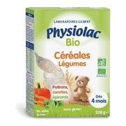 Physiolac Bio Céréales Légumes dès 4 mois, 200 g