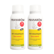 Pranarôm Spray Corporel Anti-Moustiques Bio, 2 x 75 ml