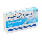 Prorhinel rhume, 20 ampoules de solution nasale