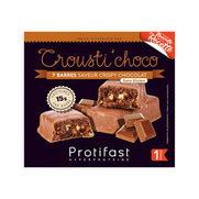 Protifast Crousti'Choco Saveur Crispy Chocolat, 7 Barres Hyperprotéinées