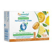 Puressentiel Respiratoire Pastilles Miel Citron, Boite de 18 Pastilles