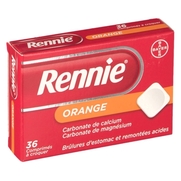 Rennie orange, 36 comprimés à croquer