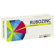 Rubozinc 15 mg, 60 gélules