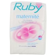 Ruby maternite protection periodique, x 12