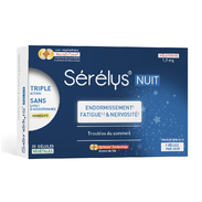 Sérélys NUIT Endormissement Fatigue Nervosité Sueurs Nocturnes 30 gélules 