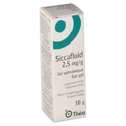 Siccafluid 2,5 mg/g, 10 g de gel ophtalmique