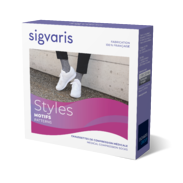 SIGVARIS FEMME CLASSE 2 STYLES MARINIERE CHAUSSETTES LL BLEU BLANC