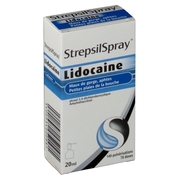 Strepsilspray (à la lidocaïne), flacon de 20 ml de collutoire