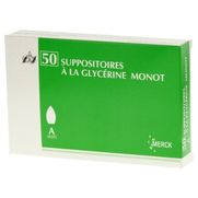 Suppositoires a la glycerine monot adultes, 50 suppositoires