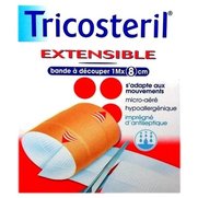 Tricosteril extensible pansement a decoup 1 m x 8 cm