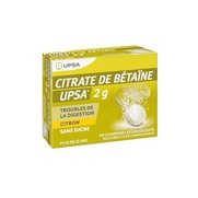 Upsa Citrate de betaine citron upsa 2 g sans sucre, 20 comprimés effervescents