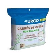 Urgo Carrés de coton non blanchi, x 180