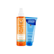 Vichy Capital Soleil Spray Protecteur Rehydratant SPF50+ + Lait Apaisant Offert, 200 ml + 100 ml