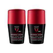 Vichy Homme Déodorant Clinical Control Détranspirant Roll-On 96h, 2 x 50 ml